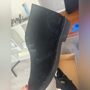 Men’s Clark Black Suede Shoes size 11
